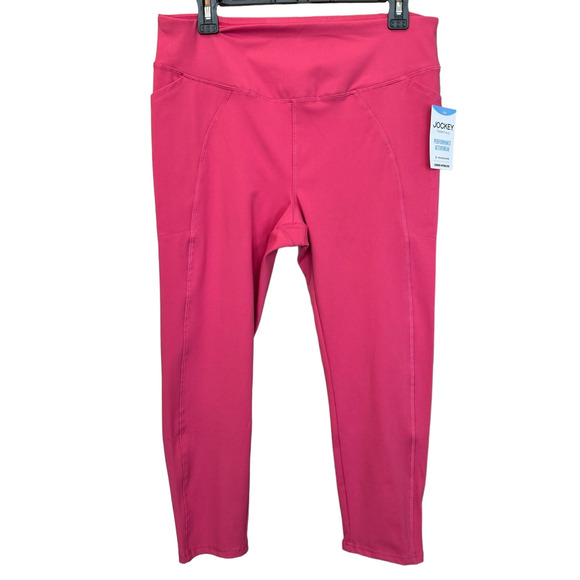 NEW ~ JOCKEY ~ Contoured Cropped Leggings Size L SALE - Picture 2 of 10